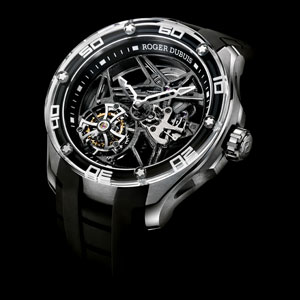 Roger Dubuis Tourbillon Volante Squelette in Titanio