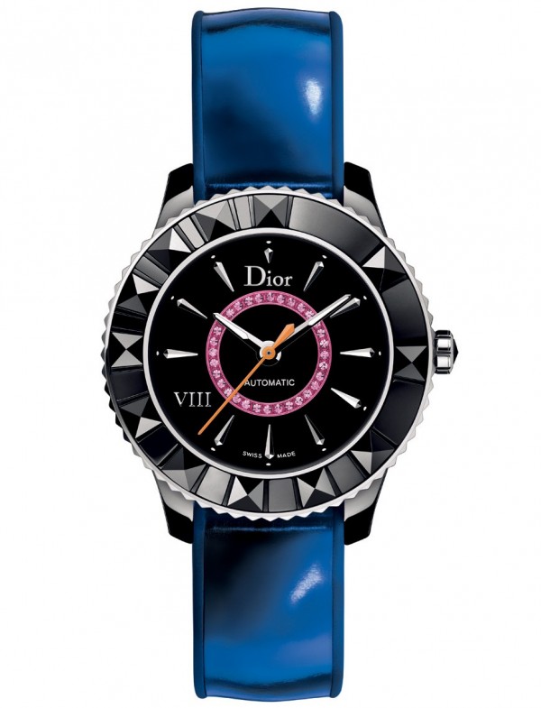 DiorVIIIblackceramic&matallicbluestrap