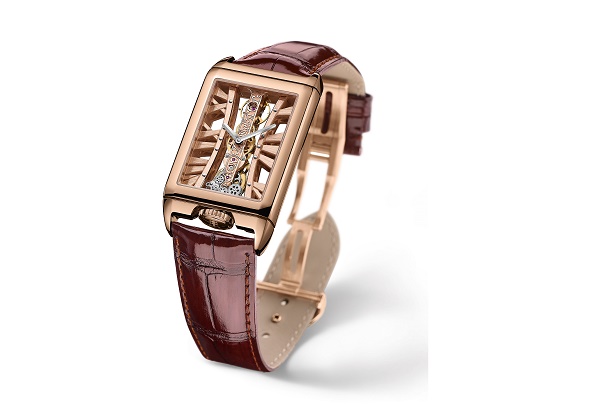 Corum Golden Bridge Rectangle in oro rosa