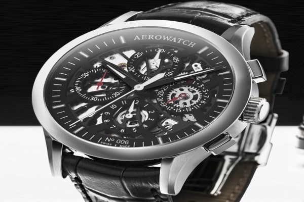 Aerowatch Les Grandes Classiques Cronografo semi scheletrato